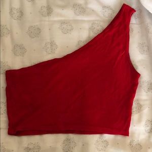 Pretty Little Thing red one should crop top